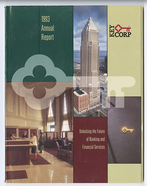 The front cover of the 1993 KeyCorp Annual Report.